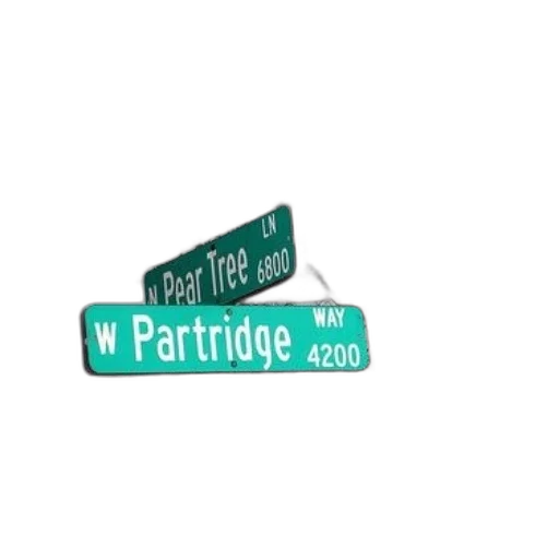 street, signs, pear, tree transparent PNG cut-out