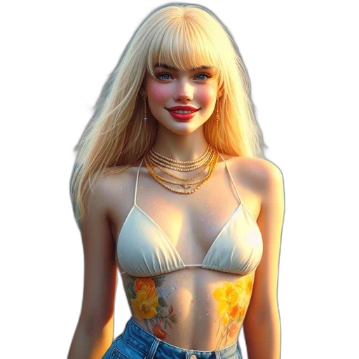 dress, jacket, jewelry, hair transparent PNG cut-out