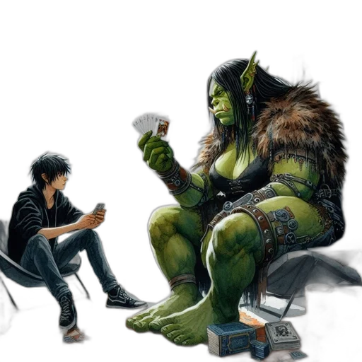 concept art, comic book art, fantasy art, pixel art transparent PNG cut-out