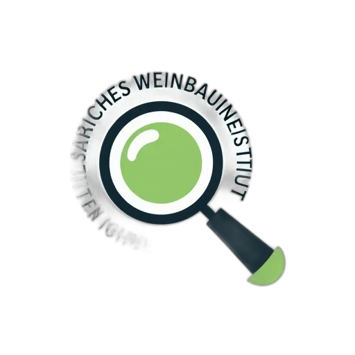 stylized, logo, featuring, magnifying transparent PNG cut-out
