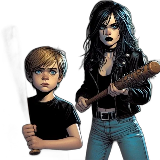 comic book art, concept art, cartoon, fantasy art transparent PNG cut-out