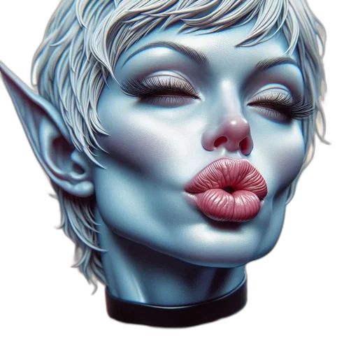 face, mask, fantasy art, photorealistic transparent PNG cut-out