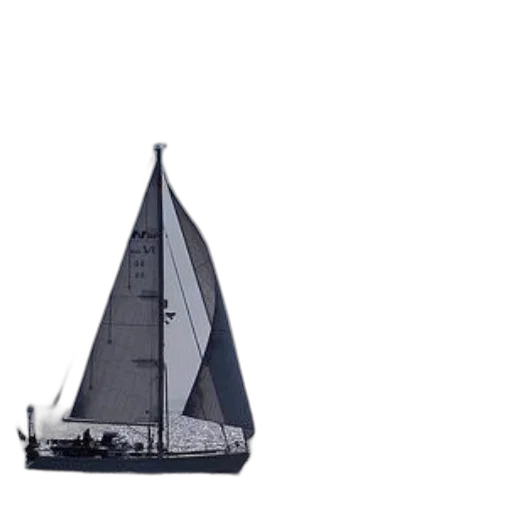 3d render, concept art, photorealistic, sailboat transparent PNG cut-out