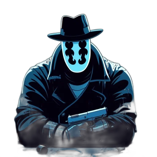 mask, jacket, robot, weapon transparent PNG cut-out