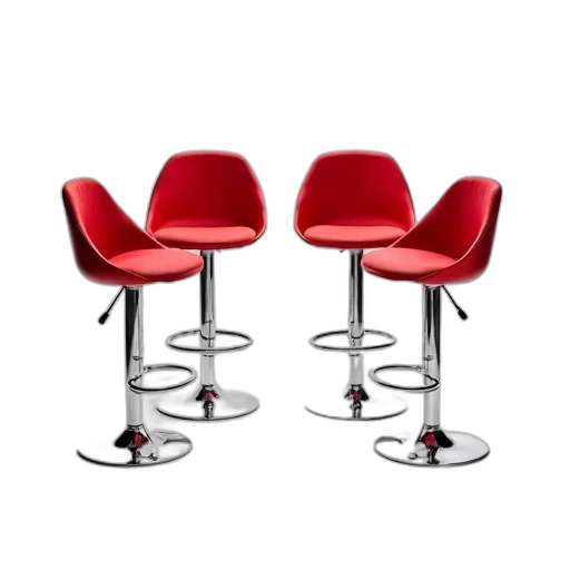furniture, 3d render, set, four transparent PNG cut-out
