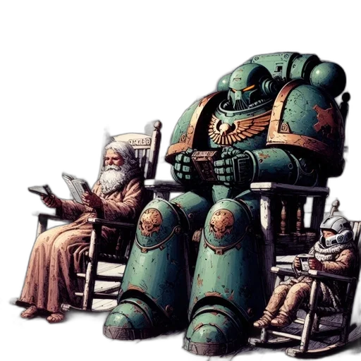 robot, furniture, concept art, fantasy art transparent PNG cut-out