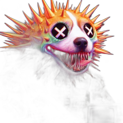 creature, mask, animal, staff transparent PNG cut-out