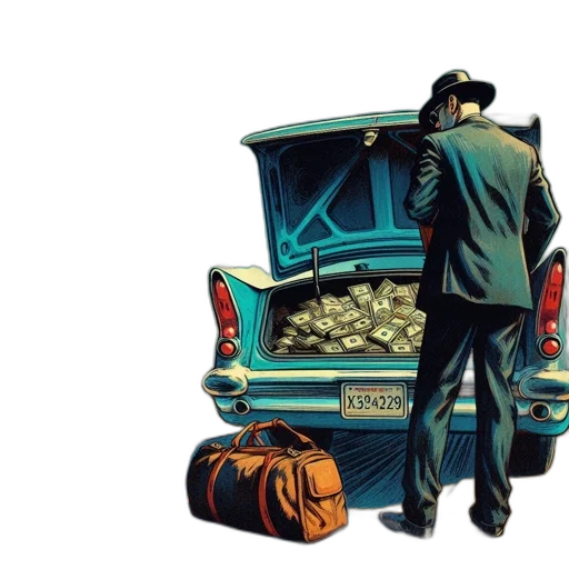 car, jacket, concept art, comic book art transparent PNG cut-out