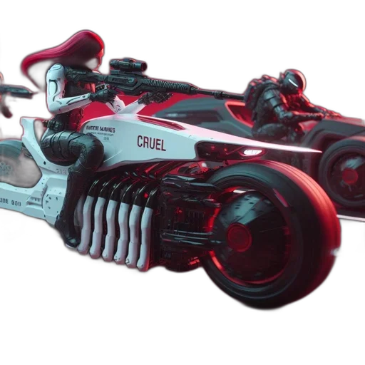 weapon, car, robot, concept art transparent PNG cut-out