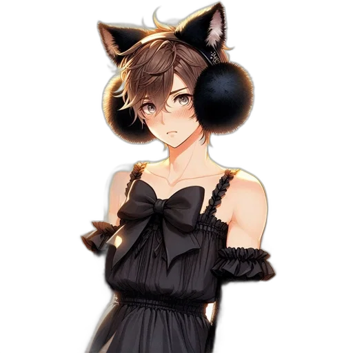 staff, dress, anime, pixel art transparent PNG cut-out