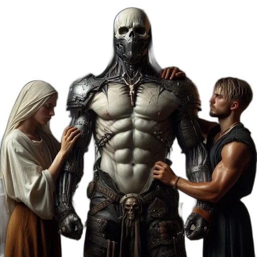 concept art, comic book art, fantasy art, photorealistic transparent PNG cut-out