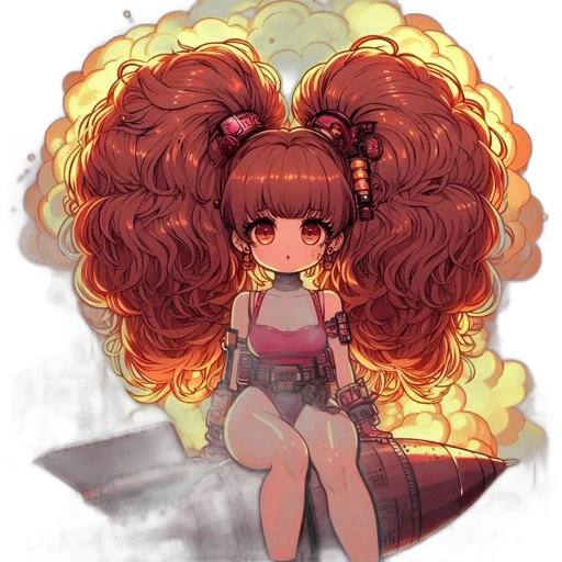 hair, staff, crown, pixel art transparent PNG cut-out