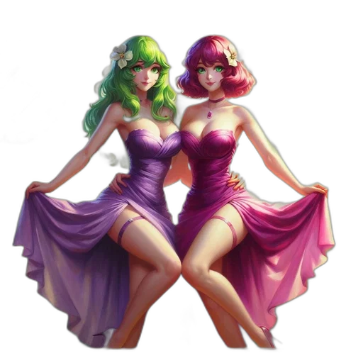 dress, concept art, fantasy art, 3d render transparent PNG cut-out