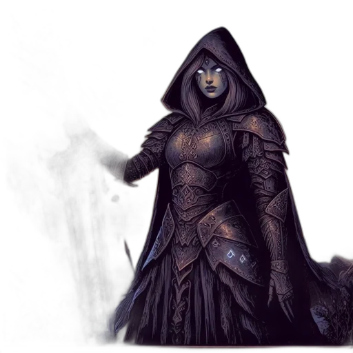mask, staff, dress, fantasy art transparent PNG cut-out