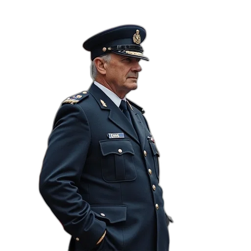 jacket, staff, face, hat transparent PNG cut-out