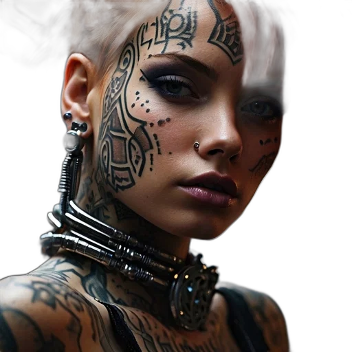 jewelry, face, mask, robot transparent PNG cut-out