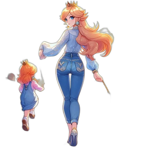staff, concept art, pixel art, watercolor transparent PNG cut-out