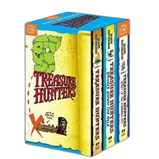 boxed, set, treasure, hunters transparent PNG cut-out