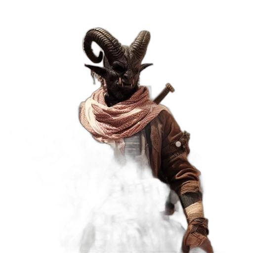mask, staff, dragon, creature transparent PNG cut-out