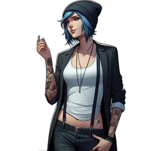 jacket, staff, jewelry, concept art transparent PNG cut-out