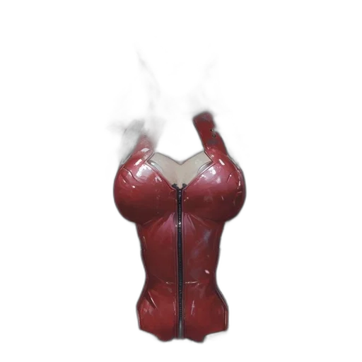 jacket, dress, mask, bottle transparent PNG cut-out