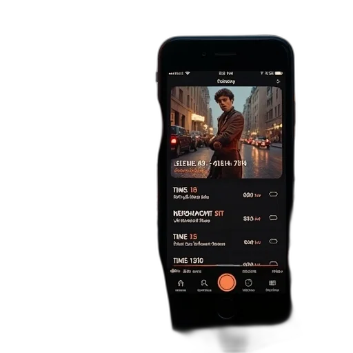 iphone, app, android, showing transparent PNG cut-out