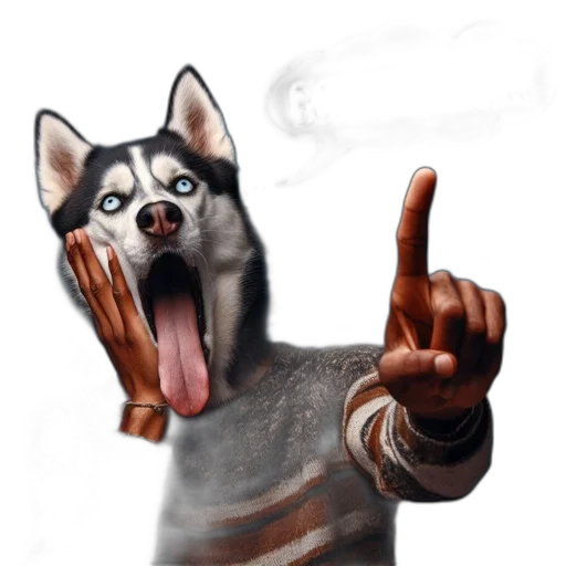 staff, animal, face, creature transparent PNG cut-out