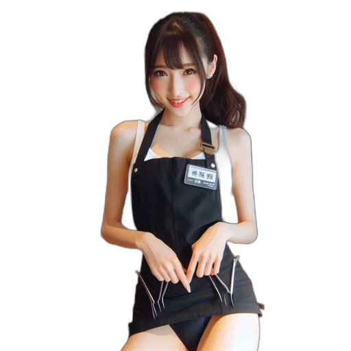 dress, staff, photorealistic, oil painting transparent PNG cut-out