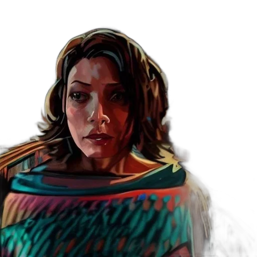 face, fantasy art, concept art, comic book art transparent PNG cut-out