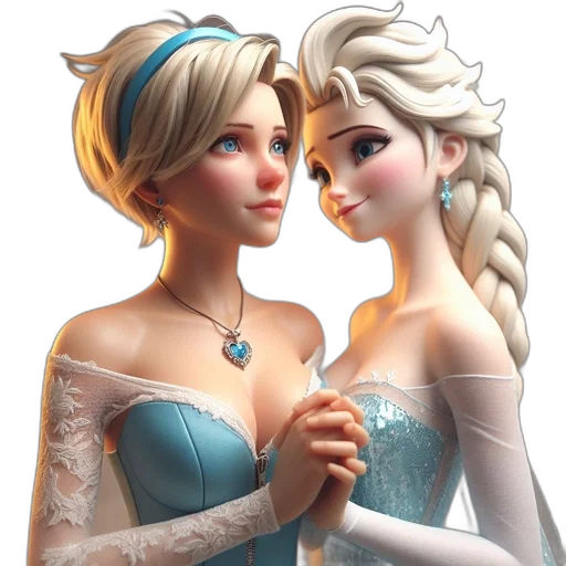 dress, crown, jewelry, fantasy art transparent PNG cut-out
