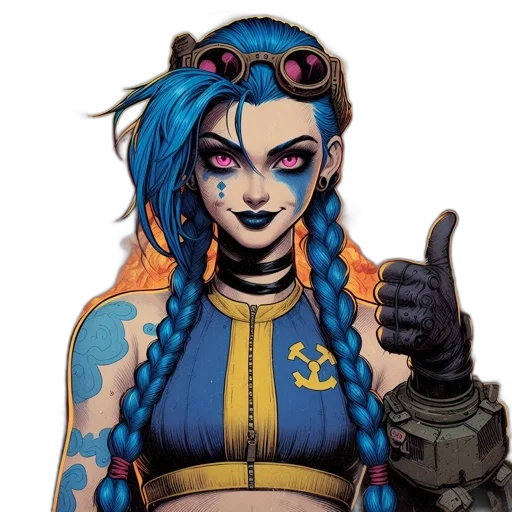 staff, comic book art, concept art, cyberpunk transparent PNG cut-out