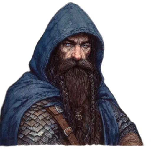 face, sword, staff, fantasy art transparent PNG cut-out