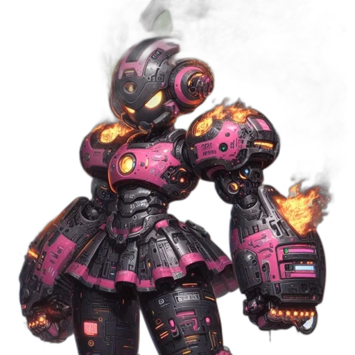 robot, weapon, mask, concept art transparent PNG cut-out