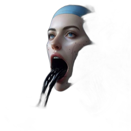 face, mask, creature, robot transparent PNG cut-out