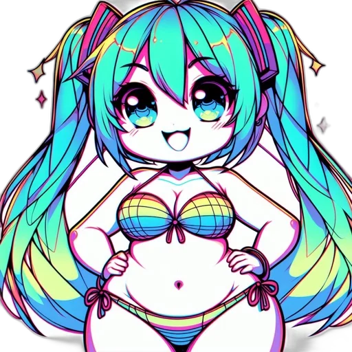 anime, pixel art, vaporwave, cartoon transparent PNG cut-out