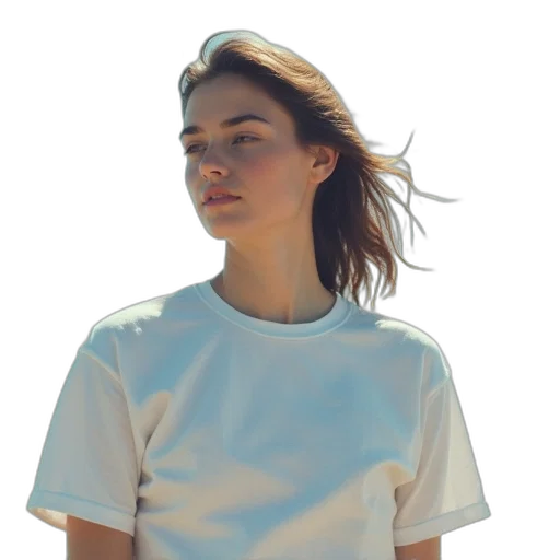 jacket, dress, face, hair transparent PNG cut-out