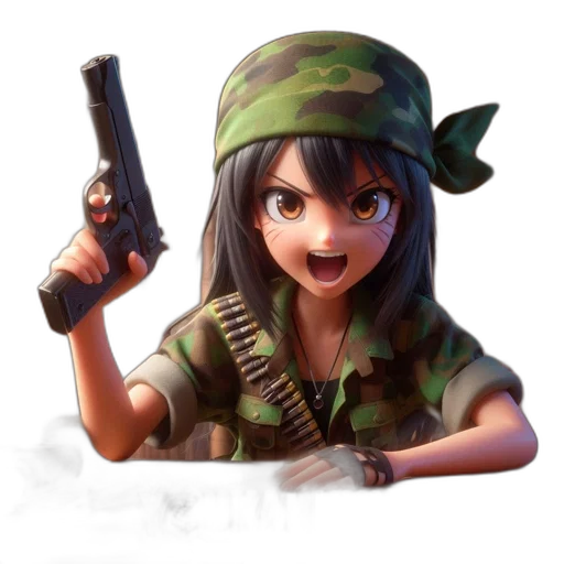 weapon, staff, face, animal transparent PNG cut-out