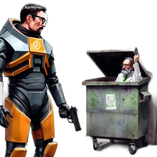robot, concept art, comic book art, cyberpunk transparent PNG cut-out