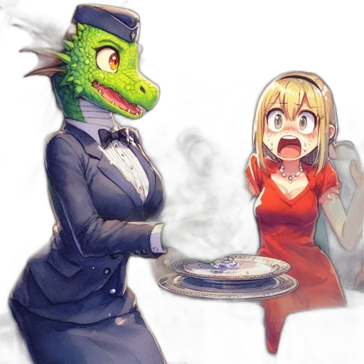 dragon, food, mask, creature transparent PNG cut-out