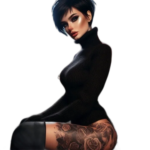 dress, concept art, fantasy art, comic book art transparent PNG cut-out