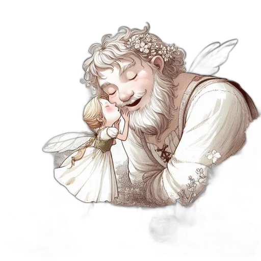 staff, dragon, face, flower transparent PNG cut-out