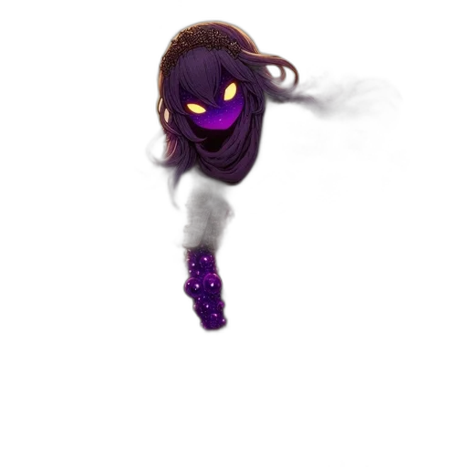 mask, staff, creature, hair transparent PNG cut-out