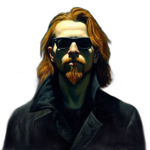 jacket, face, mask, staff transparent PNG cut-out