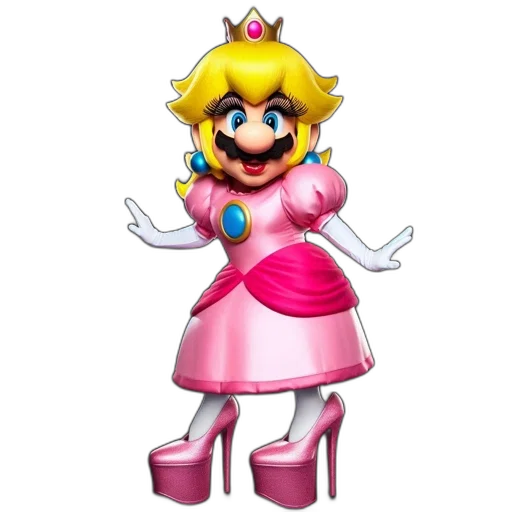 dress, crown, shoes, weapon transparent PNG cut-out