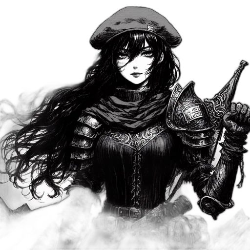weapon, sword, hat, comic book art transparent PNG cut-out
