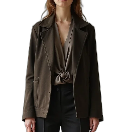 jacket, staff, jewelry, earth tones transparent PNG cut-out