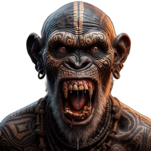 creature, animal, face, mask transparent PNG cut-out