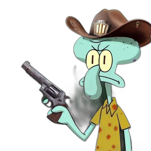 weapon, hat, jacket, staff transparent PNG cut-out
