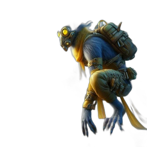 dragon, creature, animal, staff transparent PNG cut-out