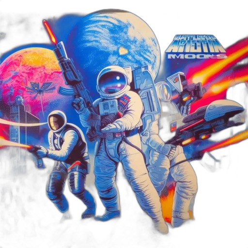 concept art, vaporwave, fantasy art, comic book art transparent PNG cut-out